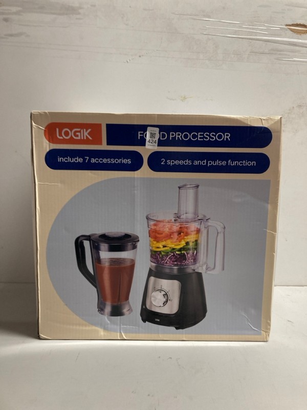 Lot 424  
            Nottingham SR3 - Delivery Only 

                
LOGIK FOOD PROCESSOR