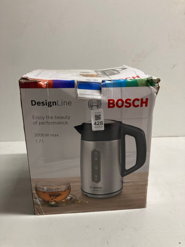 Lot 428  
            Nottingham SR3 - Delivery Only 

                
BOSCH DESIGN LINE KETTLE