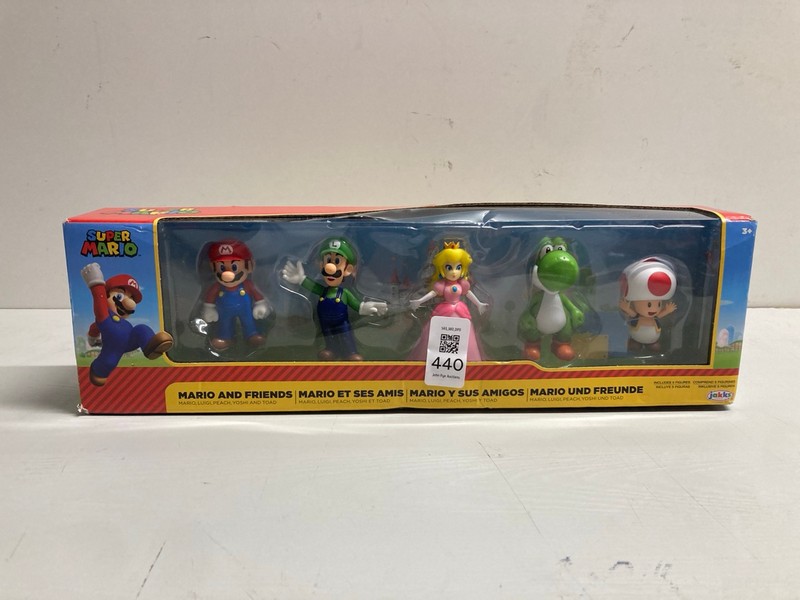 Lot 440  
            Nottingham SR3 - Delivery Only 

                
SUPER MARIO BROTHERS MARIO AND FRIENDS FIGURINE SET