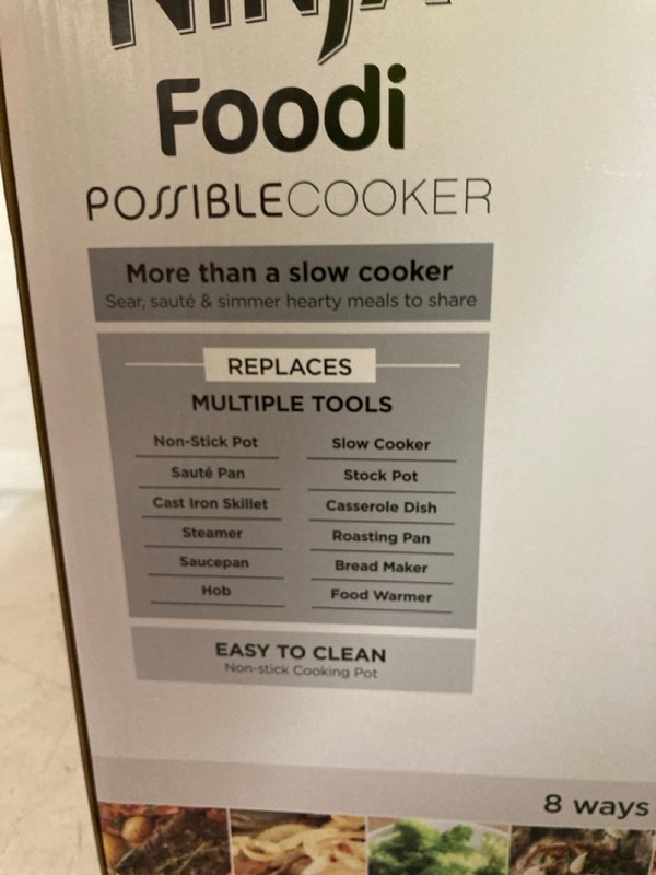 Lot 441  
            Nottingham SR3 - Delivery Only 

                
NINJA FOODI POSSIBLE COOKER SLOW COOKER - Image 2