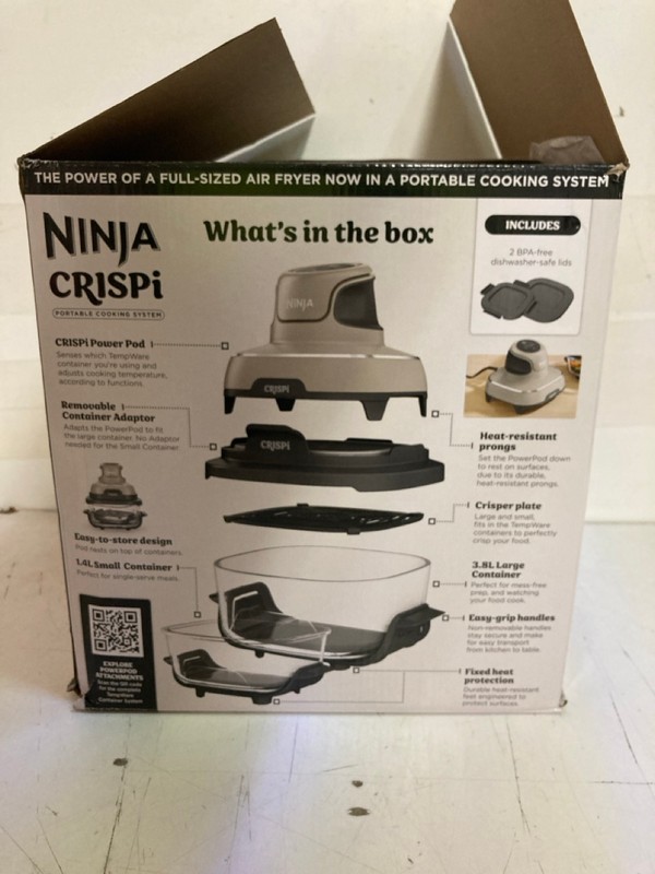 Lot 442  
            Nottingham SR3 - Delivery Only 

                
NINJA CRISPI PORTABLE COOKING SYSTEM