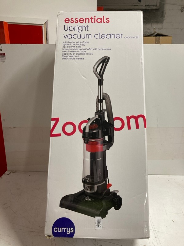 Lot 450  
            Nottingham SR3 - Delivery Only 

                
UPRIGHT VACUUM CLEANER