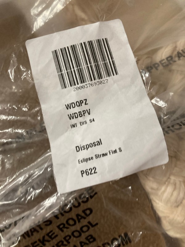 Lot 473  
            Nottingham SR3 - Delivery Only 

                
WOMEN'S DESIGNER ECLIPSE STRAW FLAT SHOES UK SIZE 6 (CREAM) - Image 2