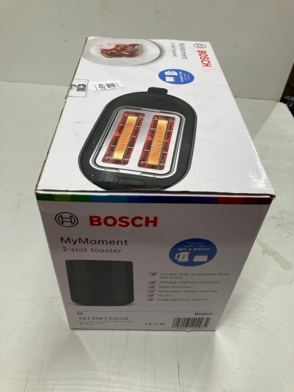 Lot 481  
            Nottingham SR3 - Delivery Only 

                
BOSCH MY MOMENT 2 SLOT TOASTER - Image 4