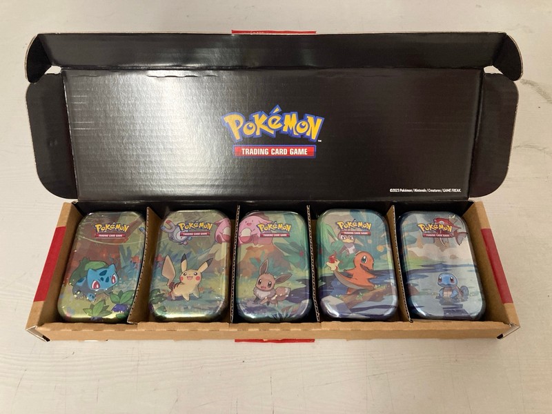 Lot 6  
            Nottingham SR3 - Delivery Only 

                
KANTO FRIENDS POKEMON MINI TINS 5 PACK BUNDLE