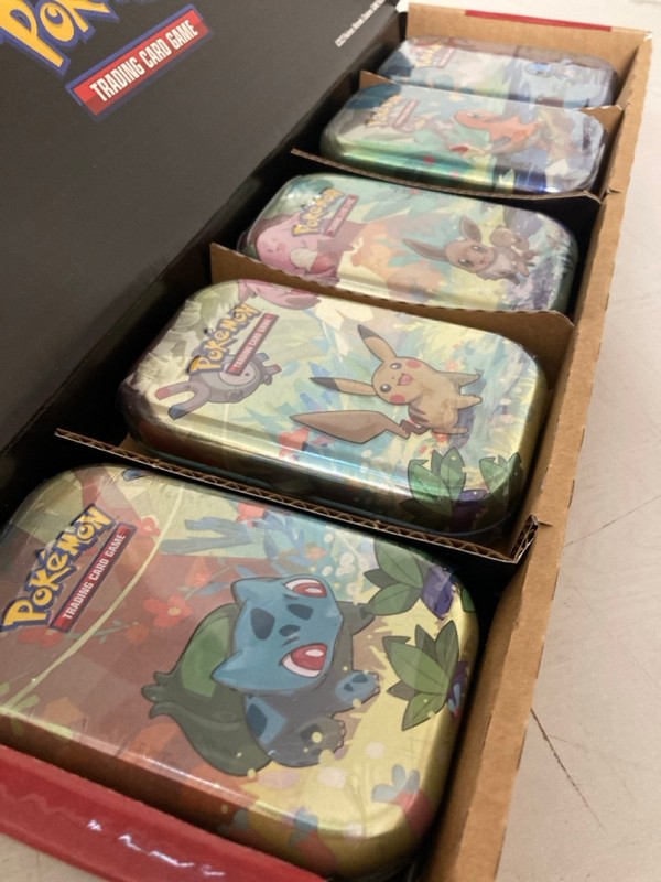 Lot 6  
            Nottingham SR3 - Delivery Only 

                
KANTO FRIENDS POKEMON MINI TINS 5 PACK BUNDLE