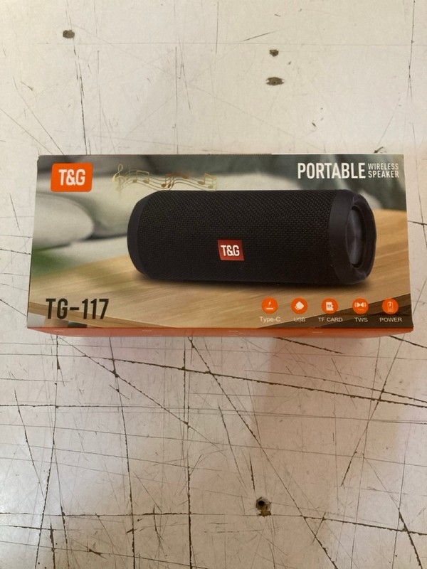 Lot 95  
            Nottingham SR3 - Delivery Only 

                
T&G PORTABLE WIRELESS SPEAKER MODEL NO: TG-117