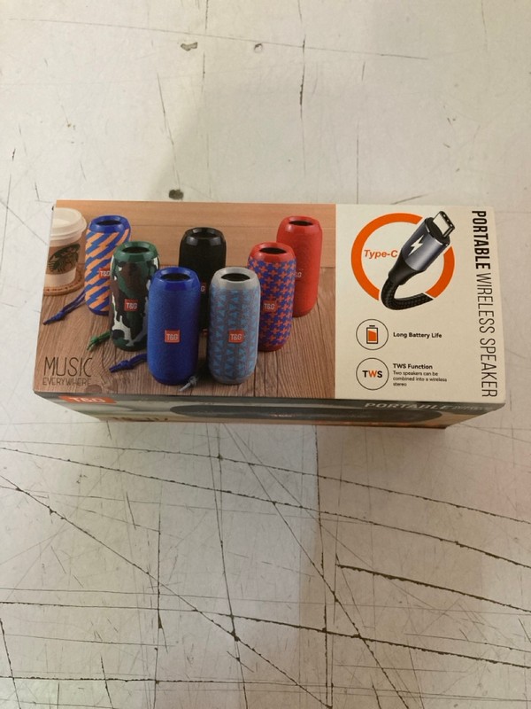 Lot 98  
            Nottingham SR3 - Delivery Only 

                
T&G PORTABLE WIRELESS SPEAKER MODEL NO: TG-117