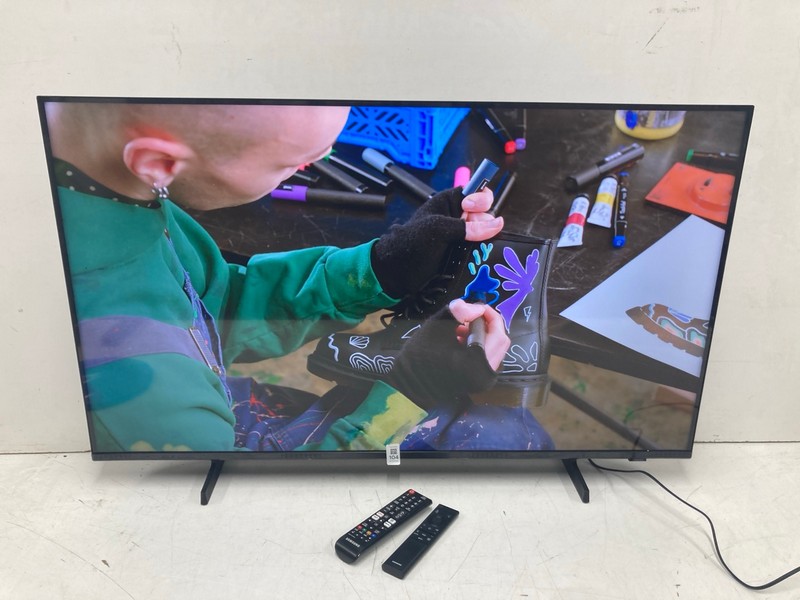 Lot 104  
            Nottingham SR4 - Collection Only 

                
SAMSUNG 43" 4K TV MODEL: UE43U8000FK (WITH REMOTES, WITH STAND, WITH BOX) (MARK I...