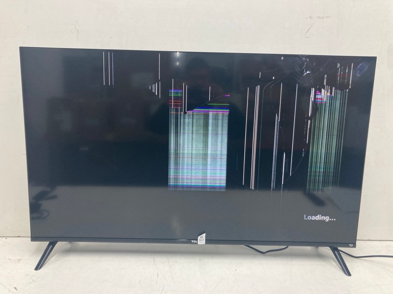 Lot 107  
            Nottingham SR4 - Collection Only 

                
TCL 43" FIRE TV MODEL: 43SF560-UK (NO REMOTE, WITH STAND, WITH BOX) (SMASHED) (CO...