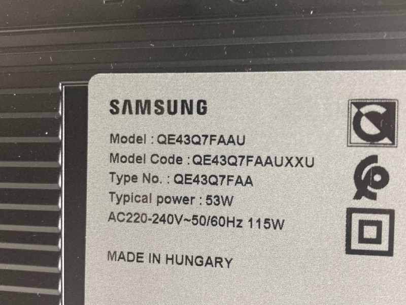 Lot 114  
            Nottingham SR4 - Collection Only 

                
SAMSUNG 43" QLED TV MODEL: QE43Q7FAAU (WITH REMOTE, WITH STAND, WITH BOX) (LINE O...