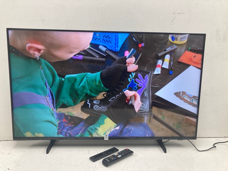 Lot 116  
            Nottingham SR4 - Collection Only 

                
SAMSUNG 43" 4K TV MODEL: UE43U8000FK (WITH REMOTES, WITH STAND, WITH BOX) (MARK I...