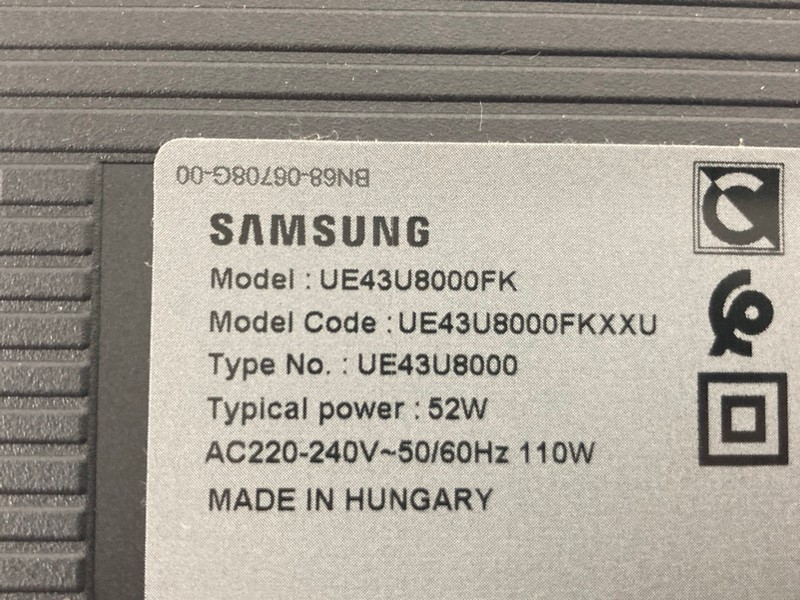Lot 117  
            Nottingham SR4 - Collection Only 

                
SAMSUNG 43" 4K TV MODEL: UE43U8000FK (WITH REMOTE, WITH STAND, WITH BOX) (SYSTEM ...