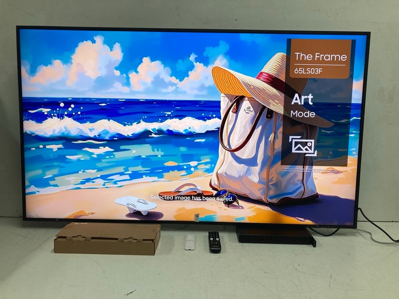 Lot 11  
            Nottingham SR4 - Collection Only 

                
SAMSUNG 65" THE FRAME 4K TV MODEL: QE65LS03FWU (WITH REMOTE, WITH STAND, NO BOX, ...