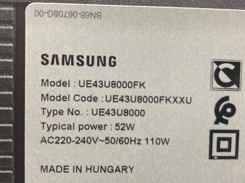 Lot 121  
            Nottingham SR4 - Collection Only 

                
SAMSUNG 43" 4K TV MODEL: UE43U8000FK (WITH REMOTE, NO STAND, NO BOX) (LINE ON SCR...