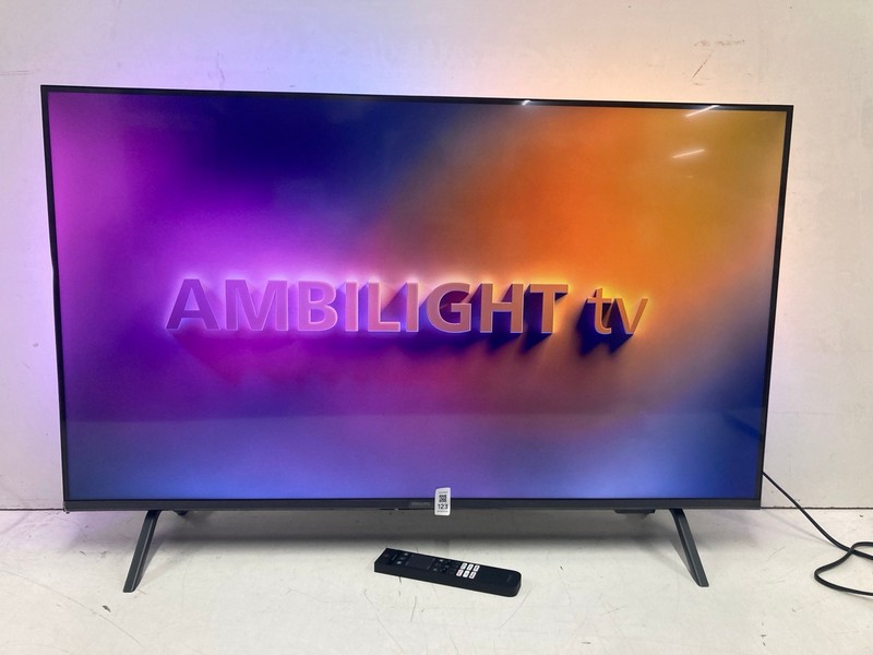Lot 123  
            Nottingham SR4 - Collection Only 

                
PHILIPS 43" 4K TV MODEL: 43PUS8000/05 (WITH REMOTE, WITH STAND, WITH BOX) (CASE D...