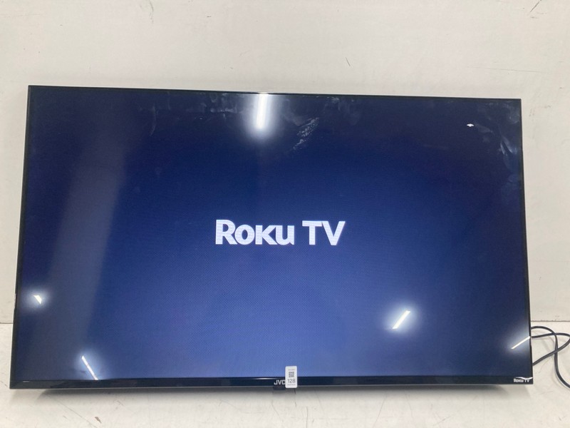 Lot 128  
            Nottingham SR4 - Collection Only 

                
JVC 43" ROKU TV MODEL: LT-43CR330A (MO REMOTE, NO STAND, NO BOX) (POWER/SYSTEM FA...