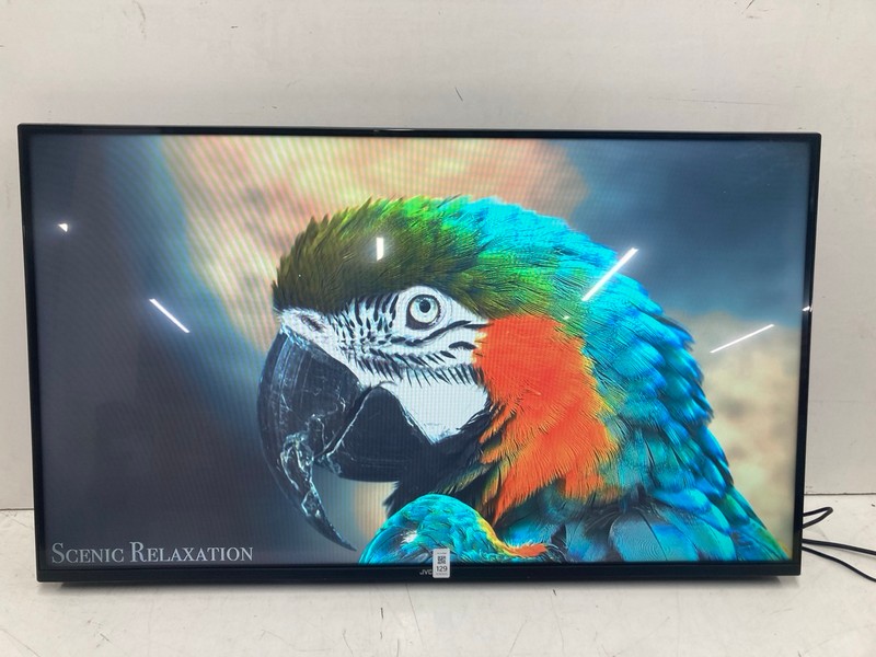 Lot 129  
            Nottingham SR4 - Collection Only 

                
JVC 43" FIRE TV MODEL: LT-43CF330 (NO REMOTE, NO STAND, NO BOX) (SCREEN BURN) (CO...