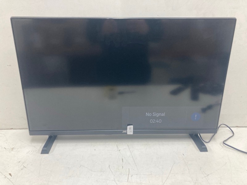 Lot 136  
            Nottingham SR4 - Collection Only 

                
JVC 32" SMART TV MODEL: LT-32CT150 (NO REMOTE, WITH STAND, NO BOX) (LINE ON SCREE...