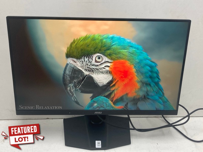 Lot 142  
            Nottingham SR4 - Collection Only 

                
MSI 27" GAMING MONITOR MODEL: MAG272URDF (WITH STAND, WITH BOX, WITH POWER CABLE)...