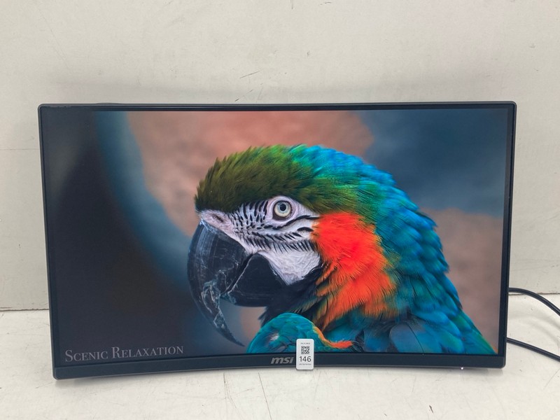 Lot 146  
            Nottingham SR4 - Collection Only 

                
MSI 24" GAMING MONITOR MODEL: MAG242C (WITH BOX, NO STAND, WITH POWER CABLE) (CAS...