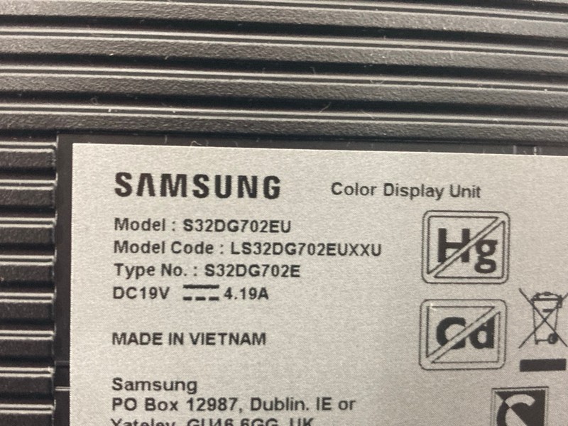 Lot 148  
            Nottingham SR4 - Collection Only 

                
SAMSUNG 32" SMART MONITOR MODEL: S32DG702EU (WITH REMOTE, WITH STAND, WITH BOX) (...