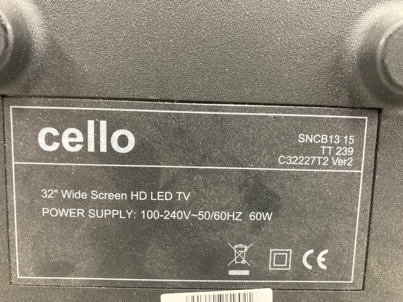 Lot 149  
            Nottingham SR4 - Collection Only 

                
3 X TV'S TO INCLUDE CELLO & SAMSUNG (COLLECTION FROM SITE ONLY)