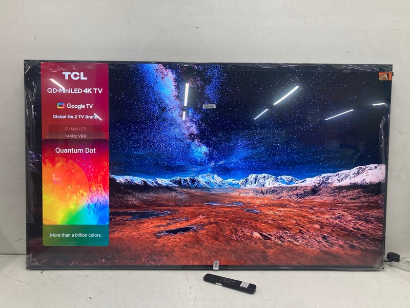 Lot 22  
            Nottingham SR4 - Collection Only 

                
TCL 65" MINI LED 4K TV MODEL: 65C805K (WITH REMOTE, NO STAND, NO BOX) (SCRATCH ON...