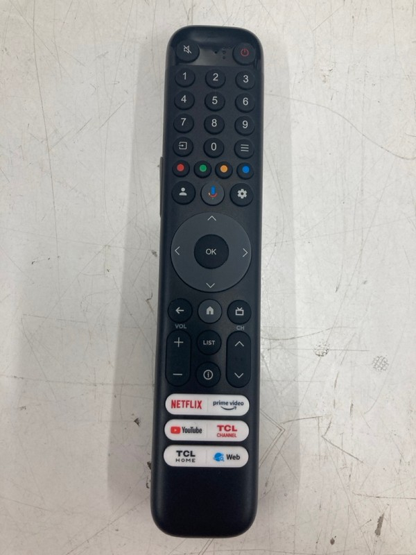 Lot 22  
            Nottingham SR4 - Collection Only 

                
TCL 65" MINI LED 4K TV MODEL: 65C805K (WITH REMOTE, NO STAND, NO BOX) (SCRATCH ON...