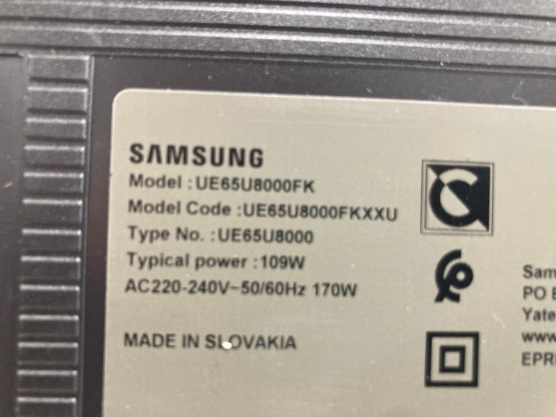 Lot 26  
            Nottingham SR4 - Collection Only 

                
SAMSUNG 65" 4K TV MODEL: UE65U8000FK (WITH REMOTES, NO STAND, NO BOX) (PRESSURE M...