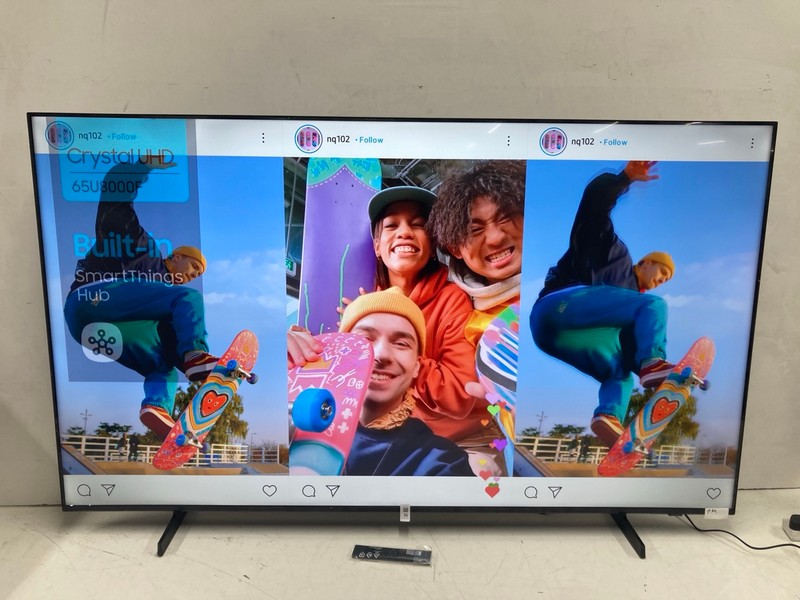 Lot 36  
            Nottingham SR4 - Collection Only 

                
SAMSUNG 65" 4K TV MODEL: UE65U8000F (WITH REMOTE, WITH STAND, WITH BOX) (PRESSURE...