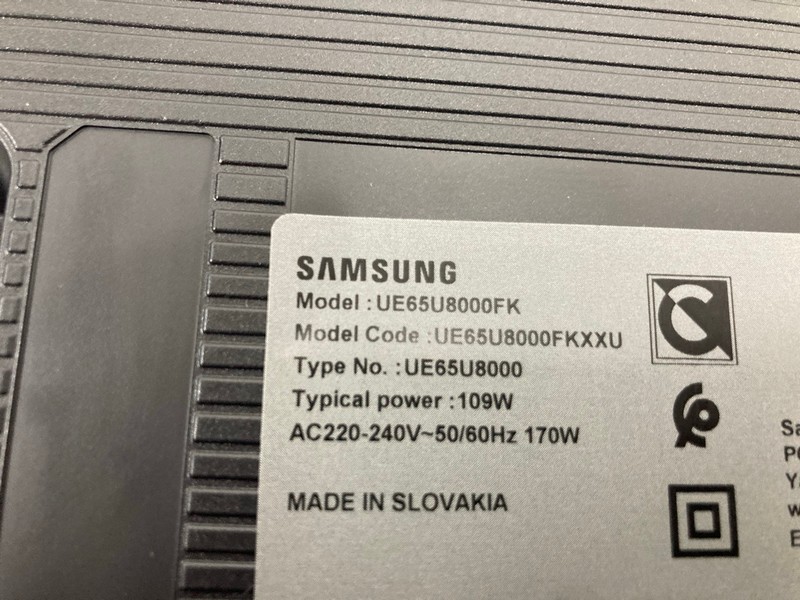 Lot 36  
            Nottingham SR4 - Collection Only 

                
SAMSUNG 65" 4K TV MODEL: UE65U8000F (WITH REMOTE, WITH STAND, WITH BOX) (PRESSURE...