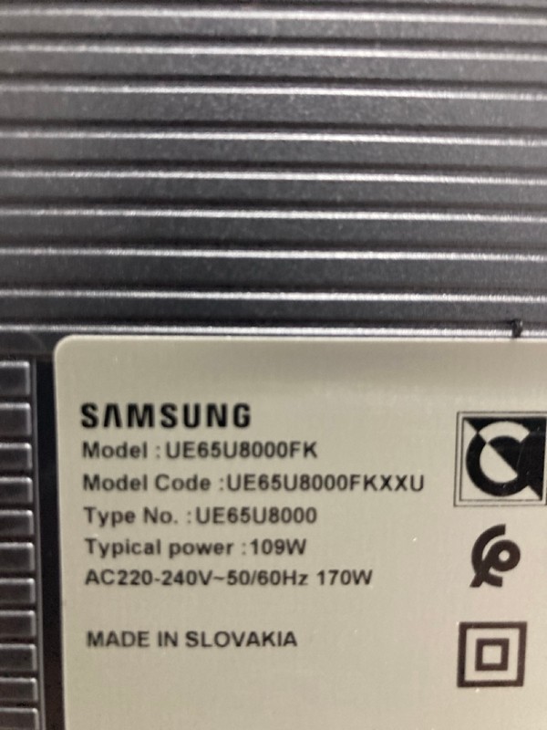 Lot 40  
            Nottingham SR4 - Collection Only 

                
SAMSUNG 65" 4K TV MODEL: UE65U8000F (WITH REMOTES, WITH STAND, WITH BOX) (COLLECT...