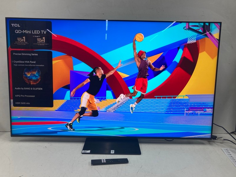 Lot 51  
            Nottingham SR4 - Collection Only 

                
TCL 65" 4K TV MODEL: 65C7K-UK (WITH REMOTE, WITH STAND, NO BOX) (SCRATCH ON SCREE...