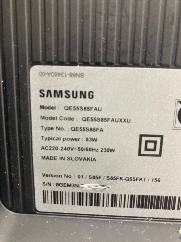 Lot 54  
            Nottingham SR4 - Collection Only 

                
SAMSUNG 55" OLED TV MODEL: QE55S85FAU (NO REMOTE, NO STAND, NO BOX) (POWER FAULT,...