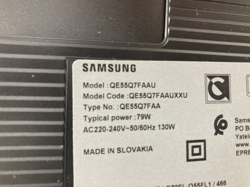 Lot 66  
            Nottingham SR4 - Collection Only 

                
SAMSUNG 55" QLED TV MODEL: QE55Q7FAAU (NO REMOTE, WITH STAND, WITH BOX) (CASE DAM...