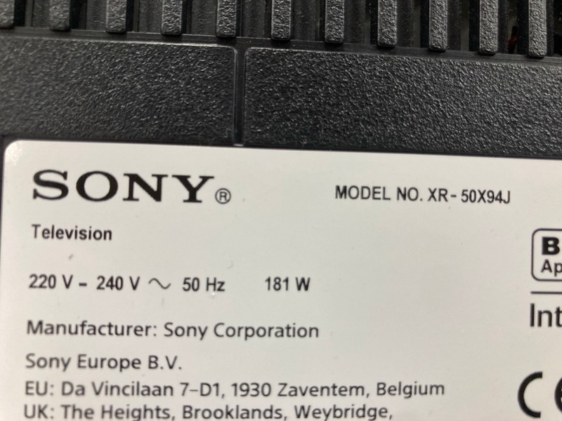 Lot 77  
            Nottingham SR4 - Collection Only 

                
SONY 50" 4K TV MODEL: XR-50X94J (WITH REMOTE, NO STAND, NO BOX) (LINE ON SCREEN) ...