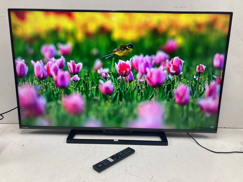 Lot 94  
            Nottingham SR4 - Collection Only 

                
TOSHIBA 50" 4K TV MODEL: 50UF3F53DB (NO REMOTE, WITH STAND, WITH BOX) (COLLECTION...