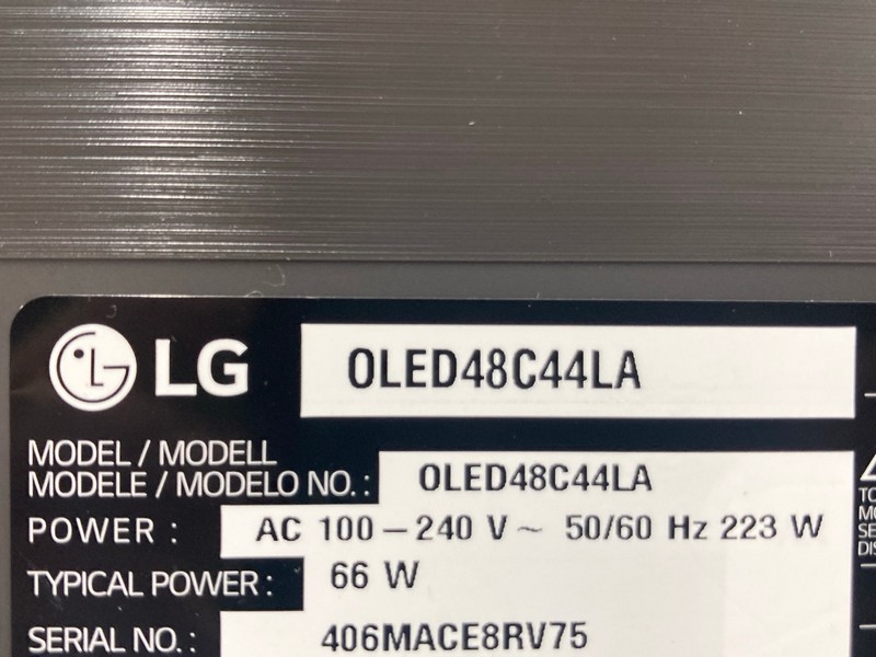 Lot 97  
            Nottingham SR4 - Collection Only 

                
LG 48" OLED TV MODEL: OLED48C44LA (NO REMOTE, NO STAND, NO BOX) (SCREEN BURN) (CO...
