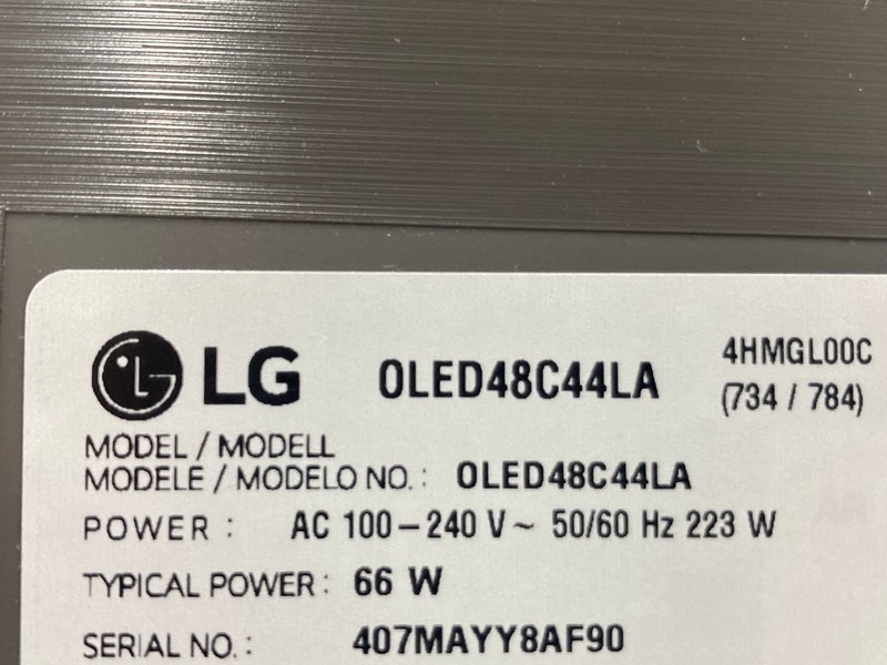 Lot 99  
            Nottingham SR4 - Collection Only 

                
LG 48" OLED TV MODEL: OLED48C44LA (WITH REMOTE, NO STAND, NO BOX) (POWER FAULT) (...