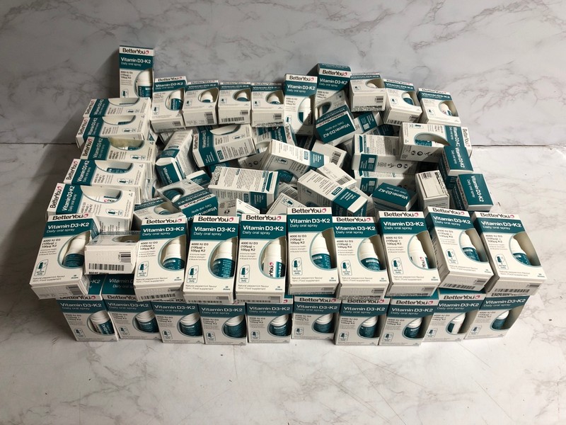 Lot 130  
            Nottingham SR5 - Delivery Only 

                
LARGE QTY OF BETTER YOU VITAMIN D3+K2 DAILY ORALSPRAYS BBE:08/27