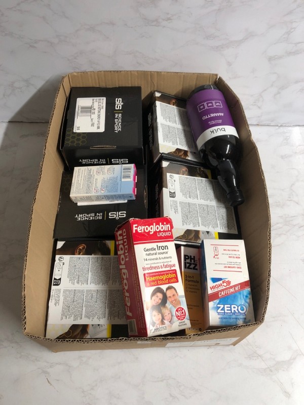 Lot 132  
            Nottingham SR5 - Delivery Only 

                
BOX OF VARIOUS ITEMS TO INC SIS GO ENERGY GELS
