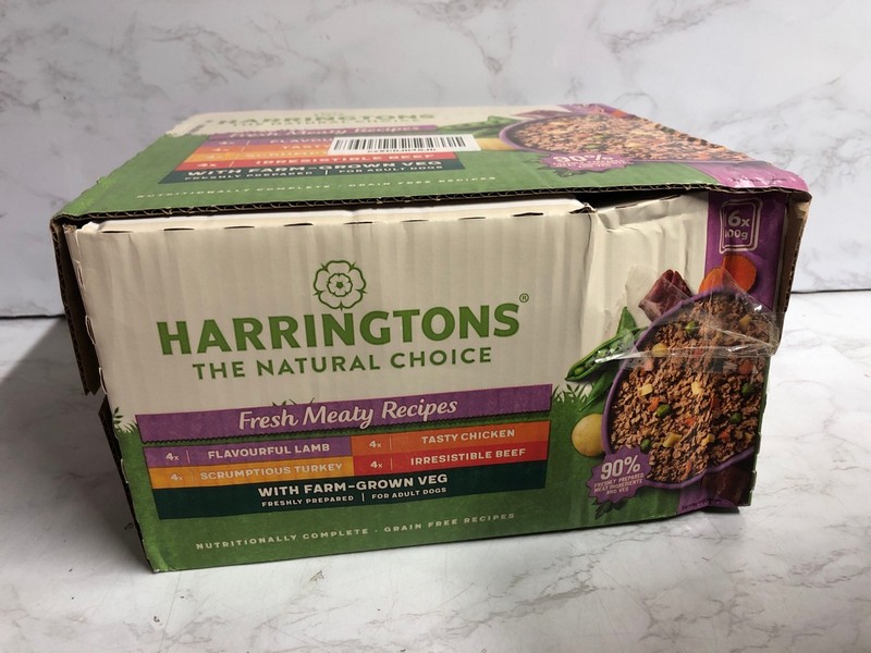 Lot 140  
            Nottingham SR5 - Delivery Only 

                
3 X BOXES OF PET FOOD TO INC HARRINTONS