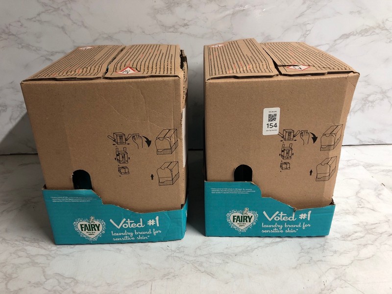 Lot 154  
            Nottingham SR5 - Delivery Only 

                
2 X BOXES OF FAIRY NON-BIO TABLETS