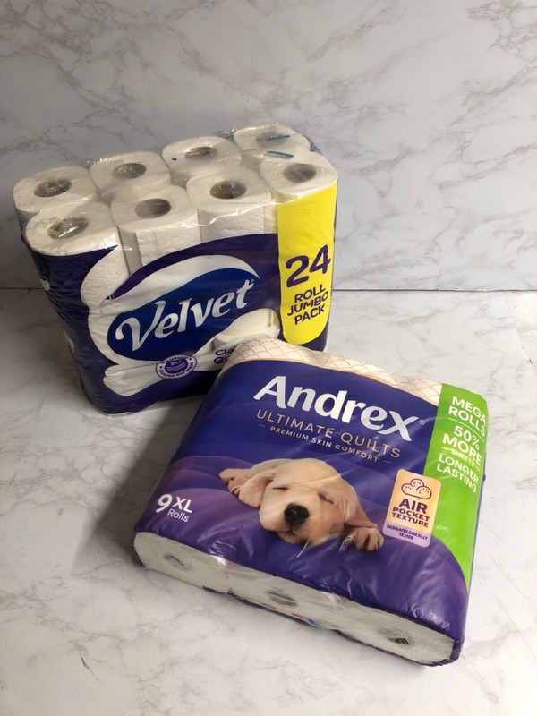 Lot 158  
            Nottingham SR5 - Delivery Only 

                
2 X ITEMS TO INC ANDREX TOILET ROLLS
