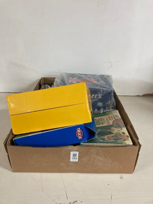 Lot 182  
            Nottingham SR5 - Delivery Only 

                
BOX OF PET FOOD ITEMS TO INC BUTCHERS