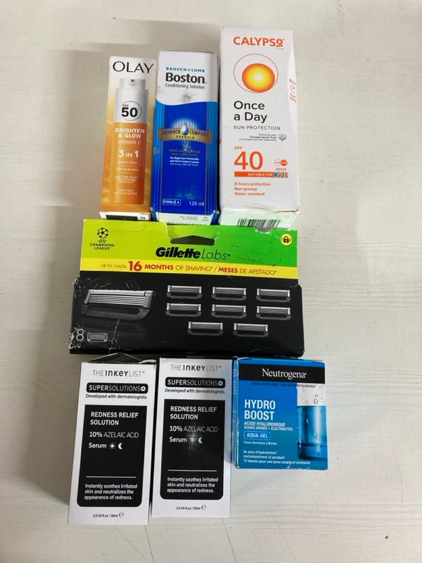 Lot 184  
            Nottingham SR5 - Delivery Only 

                
BOX OF ITEMS TO INC CALUPSO SUN CREAM