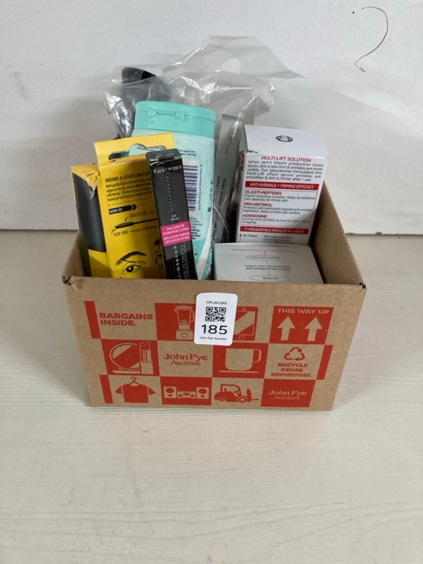 Lot 185  
            Nottingham SR5 - Delivery Only 

                
BOX OF ITEMS TO INC LOREAL PARIS REVITALIFE