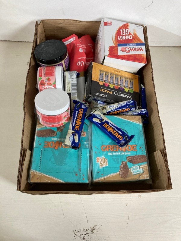 Lot 188  
            Nottingham SR5 - Delivery Only 

                
BOX OF VARIOUS ITEMS TO INC HIGH 5 ENERGY GELS