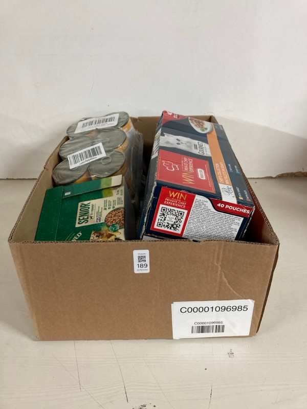 Lot 189  
            Nottingham SR5 - Delivery Only 

                
BOX OF PET ITEMS TO INC IAMS